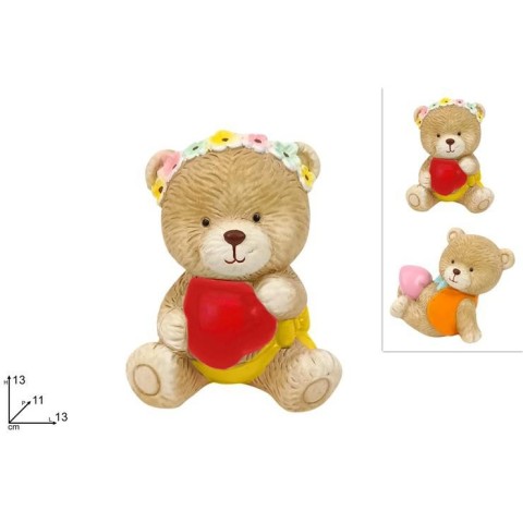 ORSETTO SEDUTO 13 CM 2 ASS.